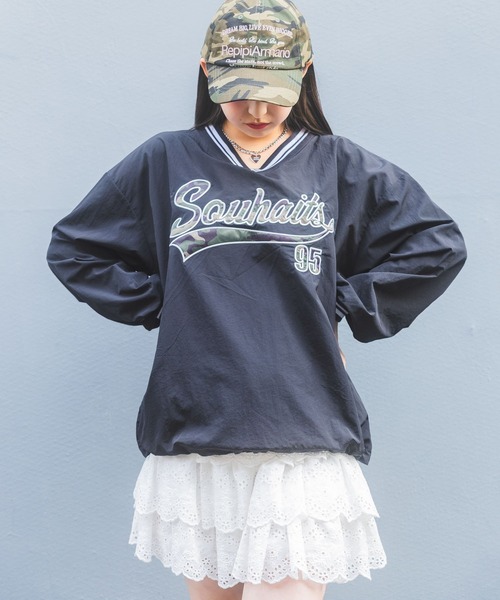 repipi armario（レピピ アルマリオ）の「【おうちで洗える】フレーズロゴキャップ（キャップ・キッズ・カモフラージュ/ホワイト/レッド/ブラック・FREE）」の22枚目の写真