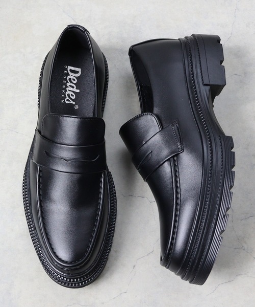 Dedes（デデス）の「+4.5cm ハイソールローファー コインローファー ビットローファー（ローファー・メンズ・ブラック系2/ブラック系1・40/41/42/43/44）」の12枚目の写真