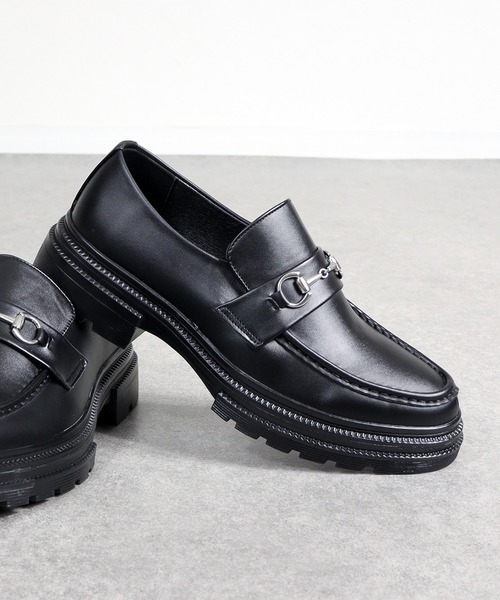 Dedes（デデス）の「+4.5cm ハイソールローファー コインローファー ビットローファー（ローファー・メンズ・ブラック系2/ブラック系1・40/41/42/43/44）」の9枚目の写真