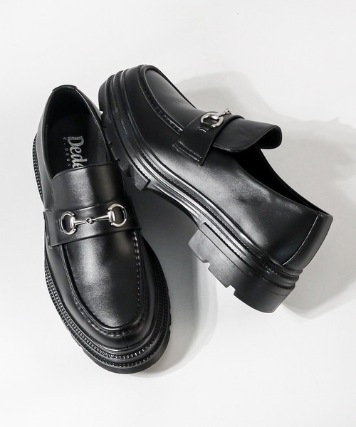 Dedes（デデス）の「+4.5cm ハイソールローファー コインローファー ビットローファー（ローファー・メンズ・ブラック系2/ブラック系1・40/41/42/43/44）」の4枚目の写真