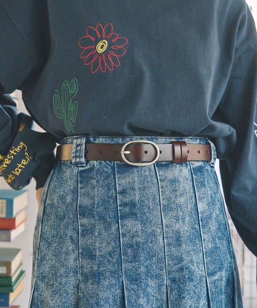 MONO-MART（モノマート）の「本革 ヴィンテージライク アソートバックル ベルト（ベルト・レディース・ブラウン系/ブラウン系1/ブラウン系2/ブラック系2/ブラック系1/ブラック系・FREE）」の6枚目の写真