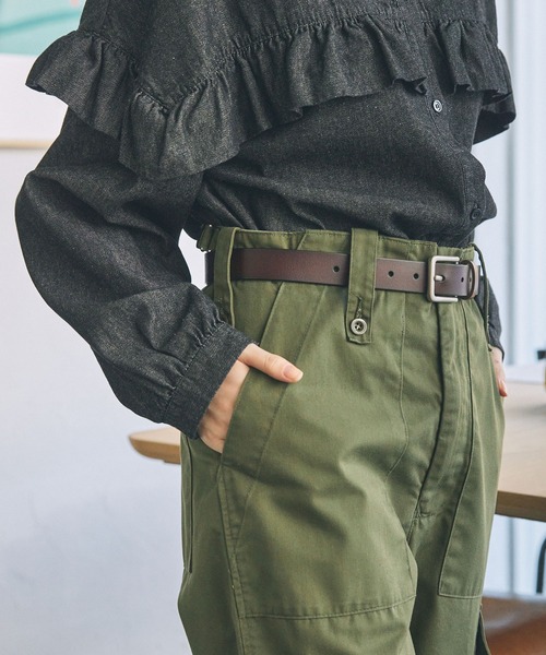 MONO-MART（モノマート）の「本革 ヴィンテージライク アソートバックル ベルト（ベルト・レディース・ブラウン系/ブラウン系1/ブラウン系2/ブラック系2/ブラック系1/ブラック系・FREE）」の14枚目の写真