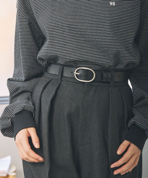 asami様 ルルウィルビー ウール タックワンピース シルバーカフス ベルト付 ベルト付きカシュクールフレアスリーブマーメイドワンピース