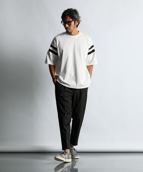 The DUFFER of ST.GEORGE(ザダファーオブセントジョージ)の「【WEB限定アイテム】CLASSIC FOOTBALL TEE:ナンバリング クラシック フットボールTEE(Tシャツ/カットソー・メンズ・ブラック/ネイビー/ホワイト・X-LARGE/LARGE/MEDIUM/SMALL)」の7枚目の写真