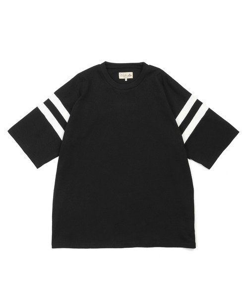 The DUFFER of ST.GEORGE(ザダファーオブセントジョージ)の「【WEB限定アイテム】CLASSIC FOOTBALL TEE:ナンバリング クラシック フットボールTEE(Tシャツ/カットソー・メンズ・ブラック/ネイビー/ホワイト・X-LARGE/LARGE/MEDIUM/SMALL)」の12枚目の写真