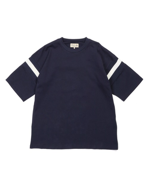 The DUFFER of ST.GEORGE(ザダファーオブセントジョージ)の「【WEB限定アイテム】CLASSIC FOOTBALL TEE:ナンバリング クラシック フットボールTEE(Tシャツ/カットソー・メンズ・ブラック/ネイビー/ホワイト・X-LARGE/LARGE/MEDIUM/SMALL)」の13枚目の写真