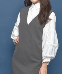 spiritoso（スピリトーゾ）の「Vネックジャンパースカート（スカート）」