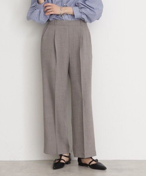 THE SHOP TK (ザ ショップ ティーケー )の「【CAVIAN】ベーシックワイドパンツ/洗濯機OK(その他パンツ・レディース・チャコールグレー/グリーン系/ライトベージュ/ブラック/ベビーピンク・13/12/11/14)」の3枚目の写真