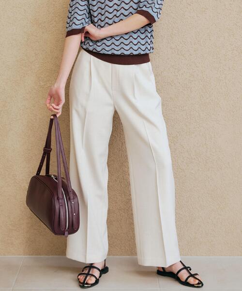 THE SHOP TK (ザ ショップ ティーケー )の「【CAVIAN】ベーシックワイドパンツ/洗濯機OK(その他パンツ・レディース・チャコールグレー/グリーン系/ライトベージュ/ブラック/ベビーピンク・13/12/11/14)」の10枚目の写真