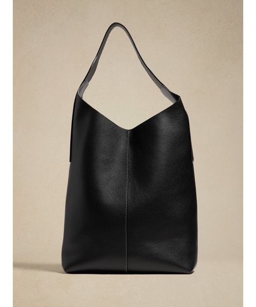 Banana Republic（バナナリパブリック）の「Vida レザースラウチーバッグ（ショルダーバッグ・レディース・ブラック・ONE SIZE）」の5枚目の写真