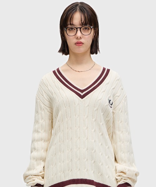 FRED PERRY（フレッドペリー）の「Cable Knit Tennis Jumper／テニス