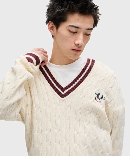 FRED PERRY（フレッドペリー）の「Cable Knit Tennis Jumper／テニス