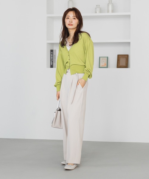 mysty woman(ミスティウーマン)の「カップ付きレースインナータンク 322313(タンクトップ・レディース・ブラック/オフホワイト/グレイッシュブルー・FREE)」の16枚目の写真