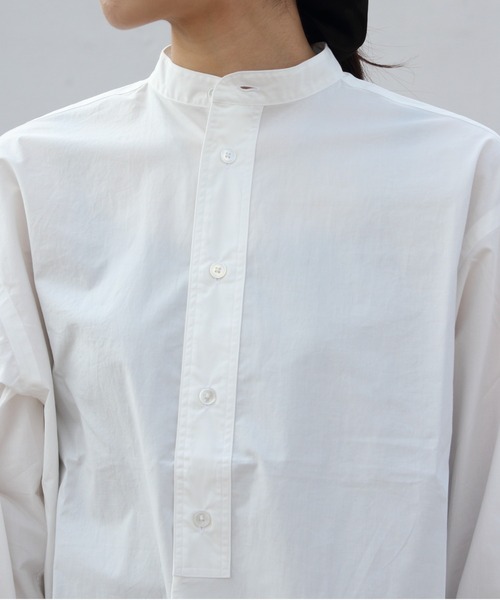 トップス ORCIVAL BAND COLLAR SHIRT ORCIVAL(オーシバル)のBAND COLLAR SHIRT通販 | 集英社HAPPY