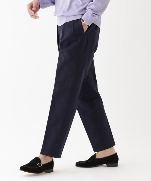 TAKEO KIKUCHI（タケオキクチ）の「【THE FLAGSHIP】尾州コットンヘンプ チノパン（その他パンツ・メンズ・ネイビー/オフホワイト・02/03/04）」の11枚目の写真