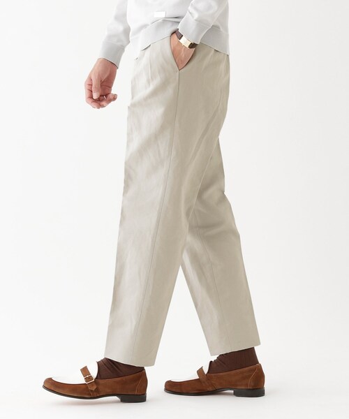 TAKEO KIKUCHI（タケオキクチ）の「【THE FLAGSHIP】尾州コットンヘンプ チノパン（その他パンツ・メンズ・ネイビー/オフホワイト・02/03/04）」の16枚目の写真