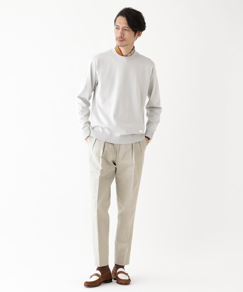 TAKEO KIKUCHI（タケオキクチ）の「【THE FLAGSHIP】尾州コットンヘンプ チノパン（その他パンツ・メンズ・ネイビー/オフホワイト・02/03/04）」の18枚目の写真