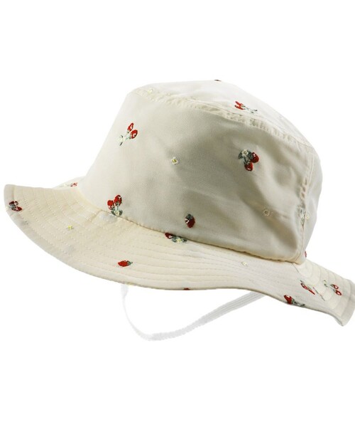 BRANSHES（ブランシェス）の「刺繍ハット（ハット・キッズ・ピンク/アイボリー/ベージュ/ブラック・48cm/52cm/50cm/54cm/56cm）」の8枚目の写真