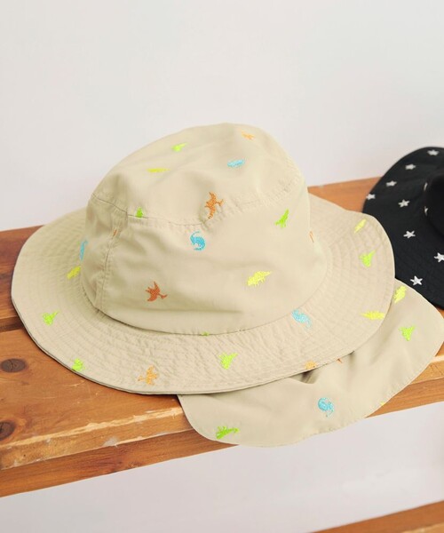 BRANSHES（ブランシェス）の「刺繍ハット（ハット・キッズ・ピンク/アイボリー/ベージュ/ブラック・48cm/52cm/50cm/54cm/56cm）」の5枚目の写真