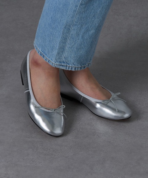 REMME（レメ）の「【REMME】レザーリボンバレエシューズ SHEEP LEATHER ZH-ZARAGOZA-SH（バレエシューズ・レディース・ピンク/ゴールド/ブラック/シルバー・39/38/37/36）」の18枚目の写真