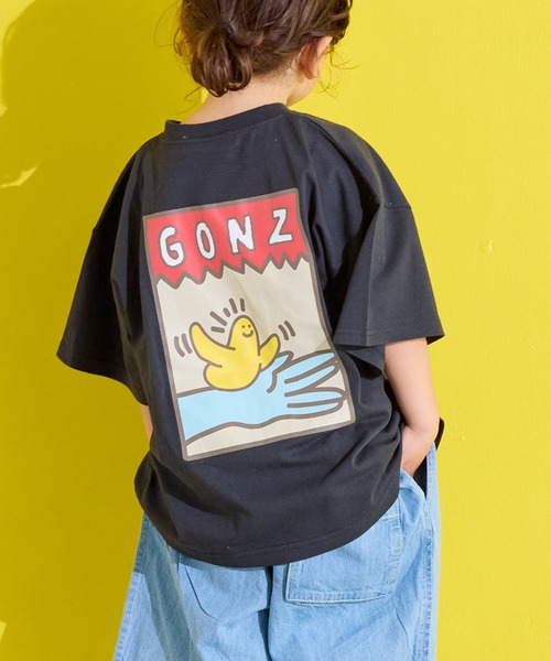 （What it isNt）ART BY MARKGONZALES（ワットイットイズント）の「（What it isNt）ART BY MARKGONZALES 別注プリントTシャツ（Tシャツ/カットソー・キッズ・ブラック/ラベンダー/オフホワイト・140/130/120/110/100/90/80/150）」の2枚目の写真