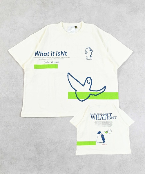 （What it isNt）ART BY MARKGONZALES（ワットイットイズント）の「（What it isNt）ART BY MARKGONZALES 別注プリントTシャツ（Tシャツ/カットソー・キッズ・ブラック/ラベンダー/オフホワイト・140/130/120/110/100/90/80/150）」の4枚目の写真