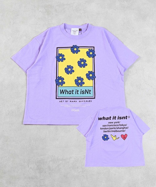 （What it isNt）ART BY MARKGONZALES（ワットイットイズント）の「（What it isNt）ART BY MARKGONZALES 別注プリントTシャツ（Tシャツ/カットソー・キッズ・ブラック/ラベンダー/オフホワイト・140/130/120/110/100/90/80/150）」の14枚目の写真