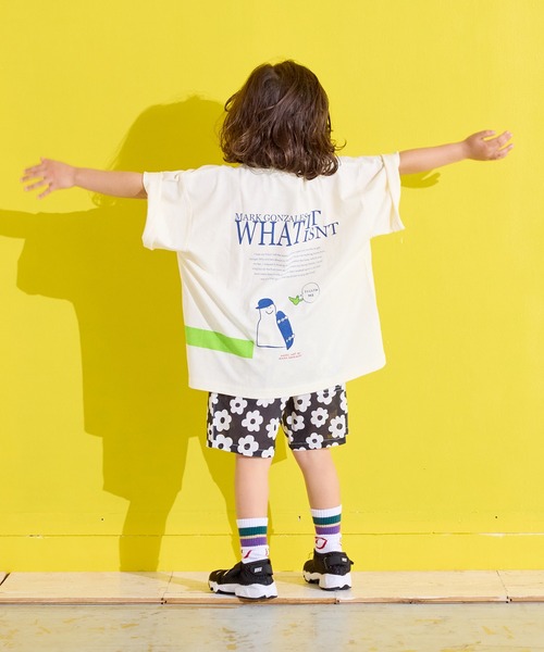 （What it isNt）ART BY MARKGONZALES（ワットイットイズント）の「（What it isNt）ART BY MARKGONZALES 別注プリントTシャツ（Tシャツ/カットソー・キッズ・ブラック/ラベンダー/オフホワイト・140/130/120/110/100/90/80/150）」の7枚目の写真