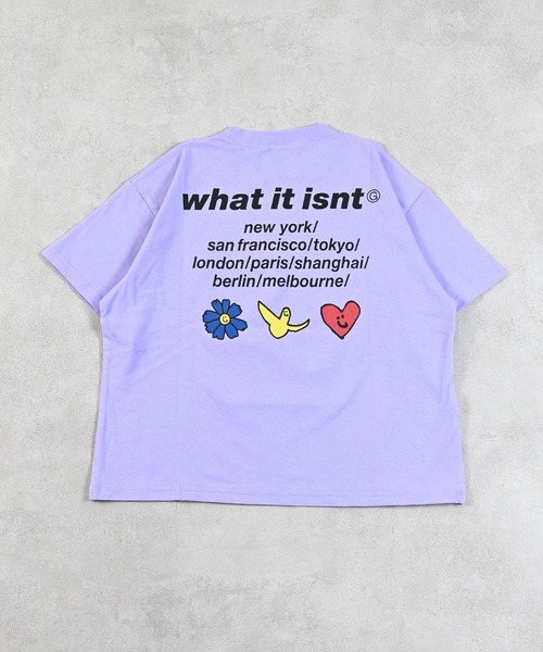 （What it isNt）ART BY MARKGONZALES（ワットイットイズント）の「（What it isNt）ART BY MARKGONZALES 別注プリントTシャツ（Tシャツ/カットソー・キッズ・ブラック/ラベンダー/オフホワイト・140/130/120/110/100/90/80/150）」の16枚目の写真