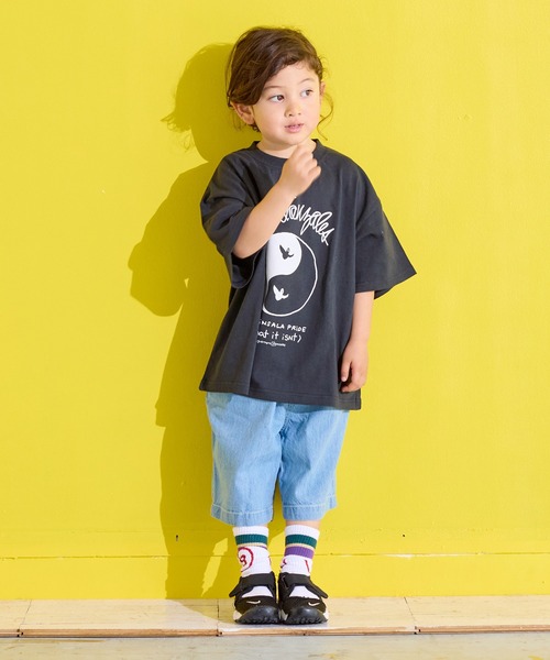 （What it isNt）ART BY MARKGONZALES（ワットイットイズント）の「（What it isNt）ART BY MARKGONZALES 別注プリントTシャツ（Tシャツ/カットソー・キッズ・ブラック/ラベンダー/オフホワイト・140/130/120/110/100/90/80/150）」の12枚目の写真