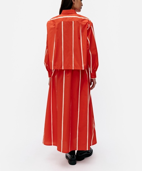 marimekko Krysanteemi ブラウス Rakenne Jokuraita Shirt | Marimekko