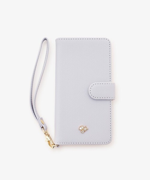 Afternoon Tea（アフタヌーンティー）の「シンプルビジューブック型iPhone8/7/SE3・2ケース（スマホケース/カバー・レディース・ライトブルー/ベージュ・ONE SIZE）」の2枚目の写真