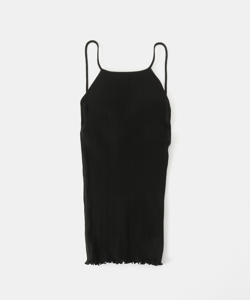 キャミソール HAKUJI/ハクジ RANDOM RIB OPEN BACK CAMI キャミソール H232507 IENA｜HAKUJI/ハクジ RANDOM RIB OPEN BACK CAMI キャミソール