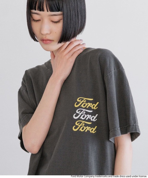 yuw(ユウ)の「Ford tee 251917(Tシャツ/カットソー・レディース・ブラック/グレー・FREE)」の10枚目の写真
