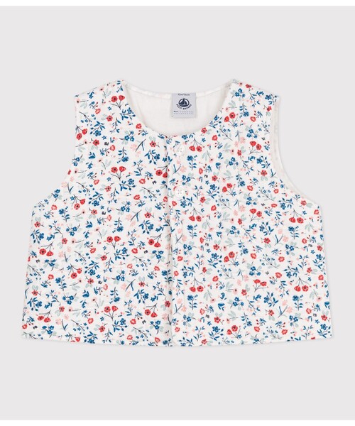 PETIT BATEAU(プチバトー)の「ベスト(ベスト・キッズ・ホワイト系その他・12MONTH/18MONTH/24MONTH/36MONTH)」の1枚目の写真