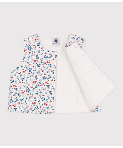 PETIT BATEAU(プチバトー)の「ベスト(ベスト・キッズ・ホワイト系その他・12MONTH/18MONTH/24MONTH/36MONTH)」の2枚目の写真