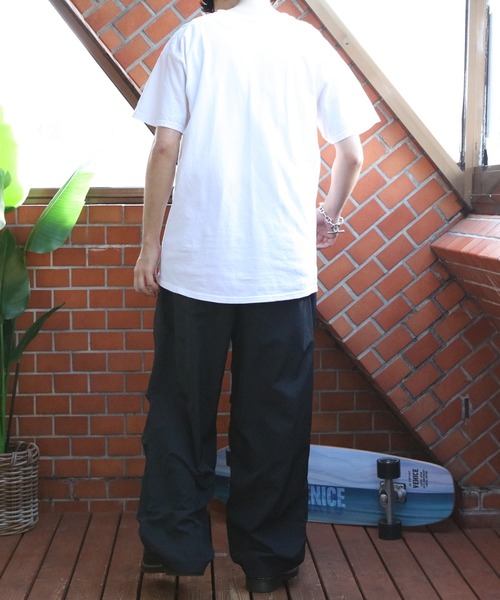 ８(eight)（エイト）の「ナイロンワッシャー 裏メッシュ パラシュートパンツ（カーゴパンツ・メンズ・カーキ/ブラック/ベージュ/グレー・MEDIUM/X-LARGE/LARGE）」の7枚目の写真