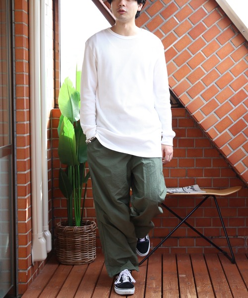 ８(eight)（エイト）の「ナイロンワッシャー 裏メッシュ パラシュートパンツ（カーゴパンツ・メンズ・カーキ/ブラック/ベージュ/グレー・MEDIUM/X-LARGE/LARGE）」の20枚目の写真