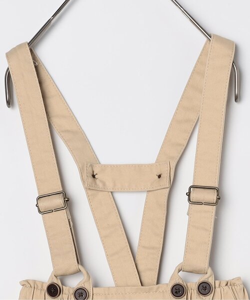 p.premier（ピードットプルミエ）の「【ジュニア対応】ワイドタック２WAYサスペンダーパンツ（サロペット/オーバーオール・キッズ・ベージュ/サックスブルー/ブラック・140/130/120/110/100/90/80）」の6枚目の写真