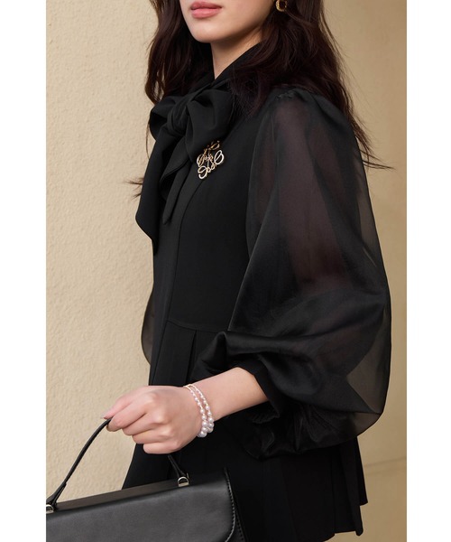 Cinderella（シンデレラ）の「パンツドレス パンツスーツ セットアップ 結婚式 フォーマル 同窓会 謝恩会 長袖 発表会 大きいサイズ オケージョン カジュアル 卒業式 二次会 入学式 パーティードレス 服装（パンツドレス・レディース・ネイビー/ベージュ/ブラック・LARGE/X-LARGE/MEDIUM）」の21枚目の写真