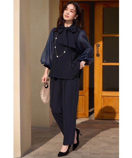 スーツ・フォーマル・ドレス asato レディーススーツ セットアップ フォーマルスーツ 通勤 ブラック