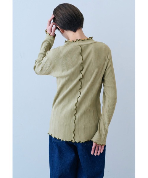 IEDIT(イディット)の「IEDIT 綿100%・抗菌防臭・UVカットがうれしい三つ星メローリブトップス(Tシャツ/カットソー・レディース・ブラウン/グリーン系その他/グレー・L/M/LL/3L/S/4L)」の8枚目の写真