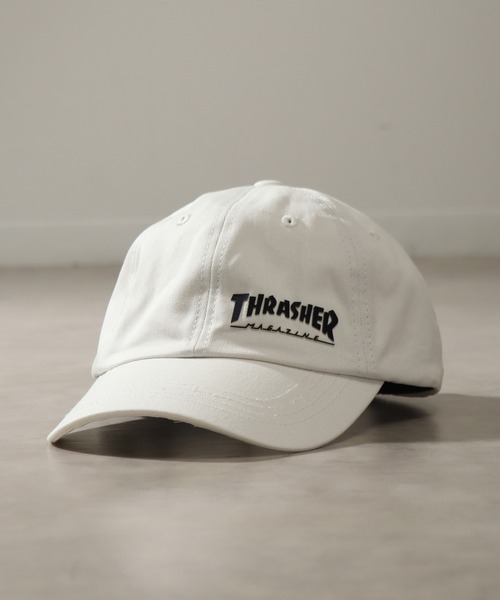 キャップ ホワイト セール】【THRASHER/スラッシャー】シリコンロゴ コットンツイル