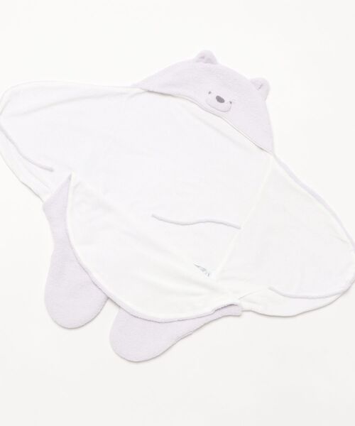 ラッピング済み】【BABY】パウダーアニマルおくるみ＆ぬいぐるみSET