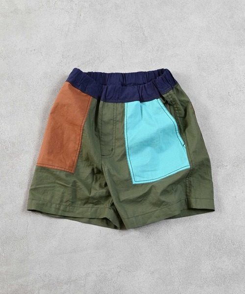Life Support Products（ライフサポートプロダクツ）の「ポプリンベイカーショートパンツ（その他パンツ・キッズ・ベージュ/カーキ/チャコール/グリーン/オフホワイト/モカ・100/95/90/80/150/140/130/120/110）」の6枚目の写真