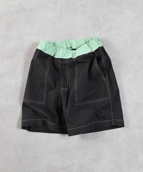 Life Support Products（ライフサポートプロダクツ）の「ポプリンベイカーショートパンツ（その他パンツ・キッズ・ベージュ/カーキ/チャコール/グリーン/オフホワイト/モカ・100/95/90/80/150/140/130/120/110）」の3枚目の写真