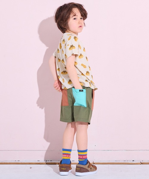 Life Support Products（ライフサポートプロダクツ）の「ポプリンベイカーショートパンツ（その他パンツ・キッズ・ベージュ/カーキ/チャコール/グリーン/オフホワイト/モカ・100/95/90/80/150/140/130/120/110）」の9枚目の写真