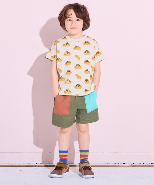 Life Support Products（ライフサポートプロダクツ）の「ポプリンベイカーショートパンツ（その他パンツ・キッズ・ベージュ/カーキ/チャコール/グリーン/オフホワイト/モカ・100/95/90/80/150/140/130/120/110）」の10枚目の写真