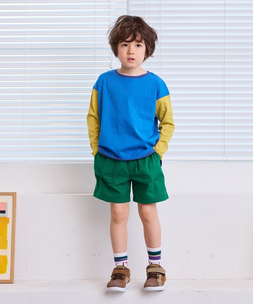 Life Support Products（ライフサポートプロダクツ）の「ポプリンベイカーショートパンツ（その他パンツ・キッズ・ベージュ/カーキ/チャコール/グリーン/オフホワイト/モカ・100/95/90/80/150/140/130/120/110）」の15枚目の写真