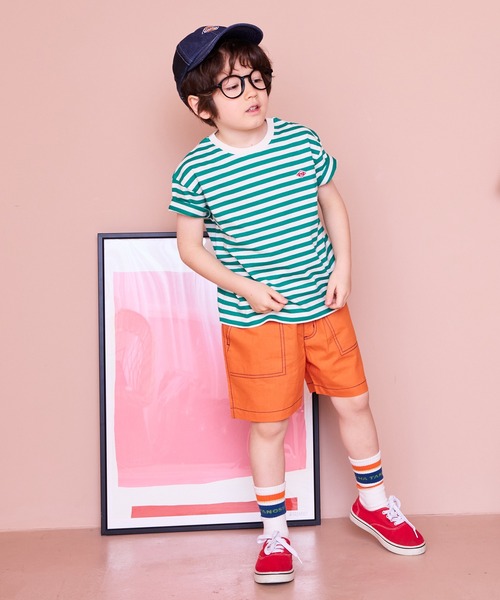 Life Support Products（ライフサポートプロダクツ）の「ポプリンベイカーショートパンツ（その他パンツ・キッズ・ベージュ/カーキ/チャコール/グリーン/オフホワイト/モカ・100/95/90/80/150/140/130/120/110）」の13枚目の写真